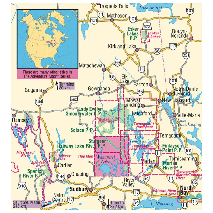 Chrismar Maps: Temagami 5 - Chiniguchi Area