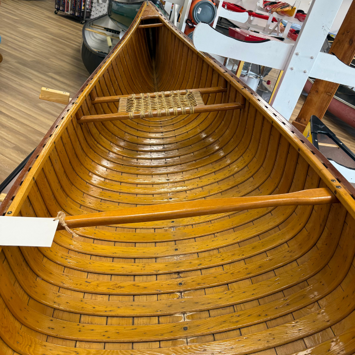 USED: Prospector 16 Cedar Canvas Canoe