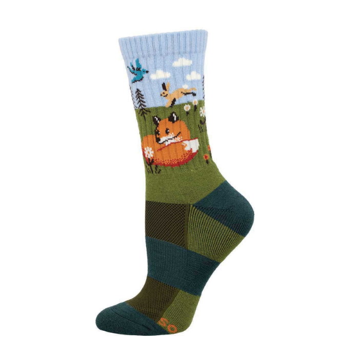 Compass Merino Socks, Fox and Hare, Unisex Size 6-9