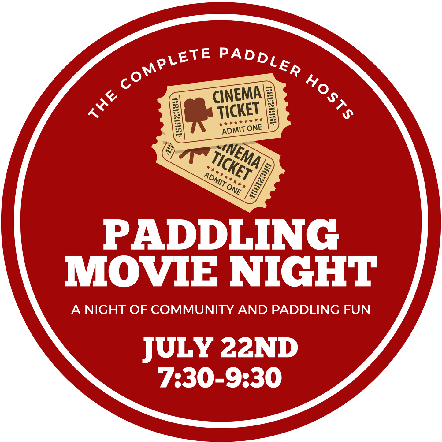 Movie Night at The Complete Paddler: July 22nd