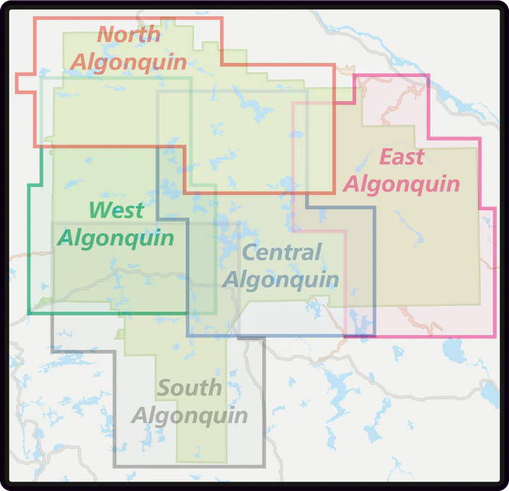 Maps By Jeff South Algonquin Paddlers Map