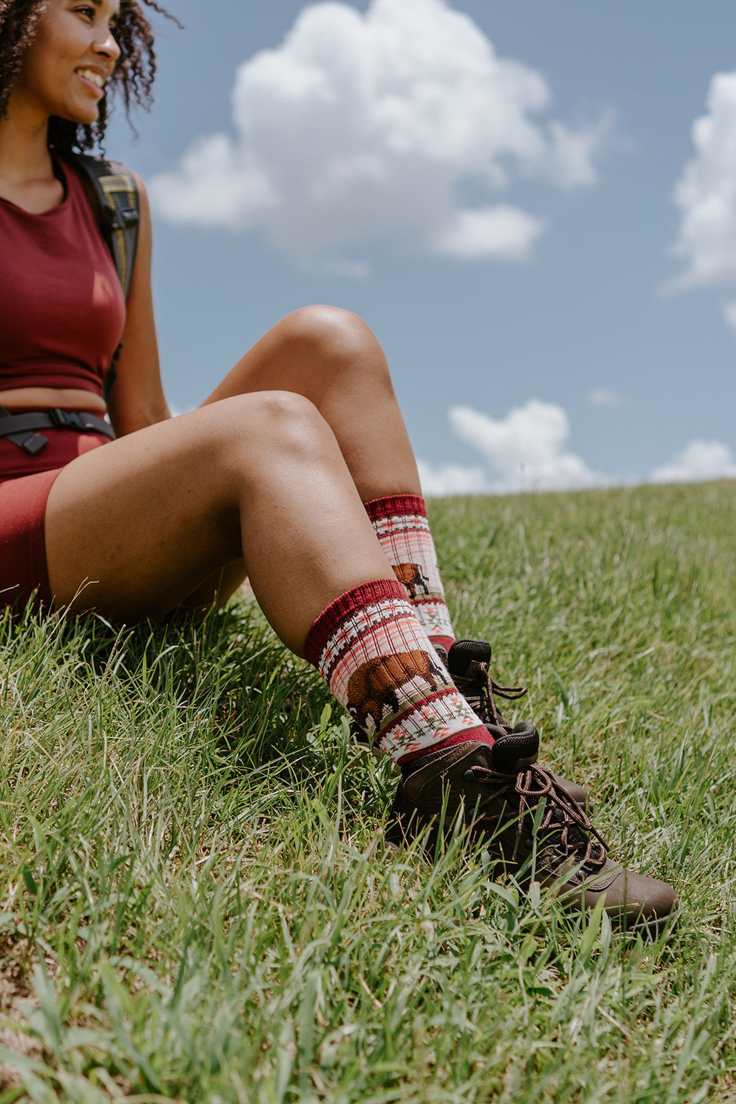 Compass Merino Socks, Fox and Hare, Women's Size 6-9