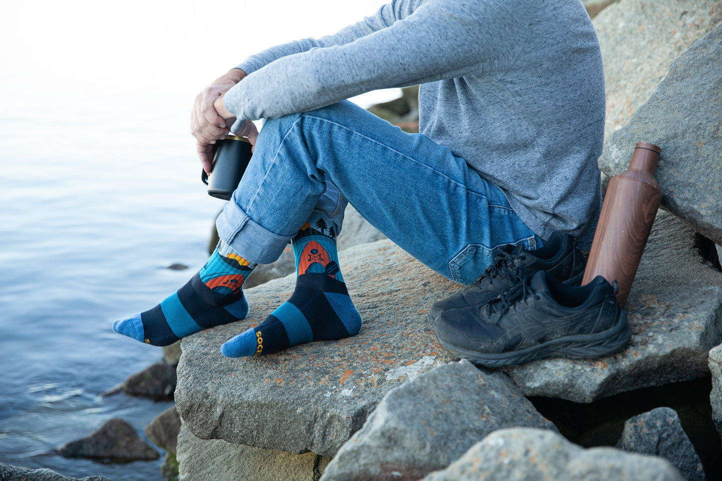 Compass Merino Socks, Home Brew, Mens Size 10-13