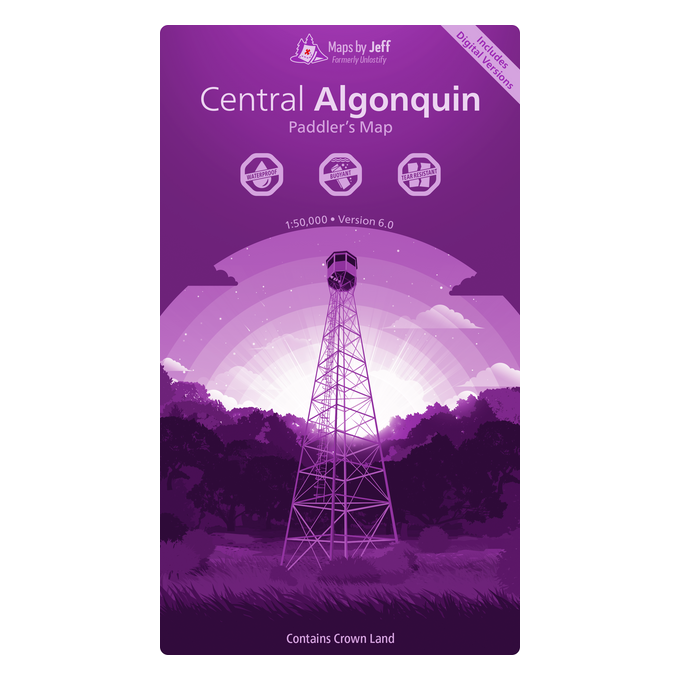 Maps By Jeff Central Algonquin Paddlers Map