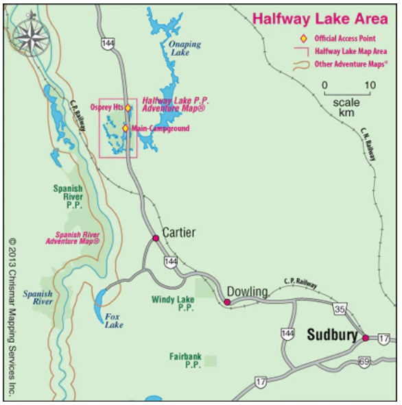 Chrismar Maps: Halfway Lake