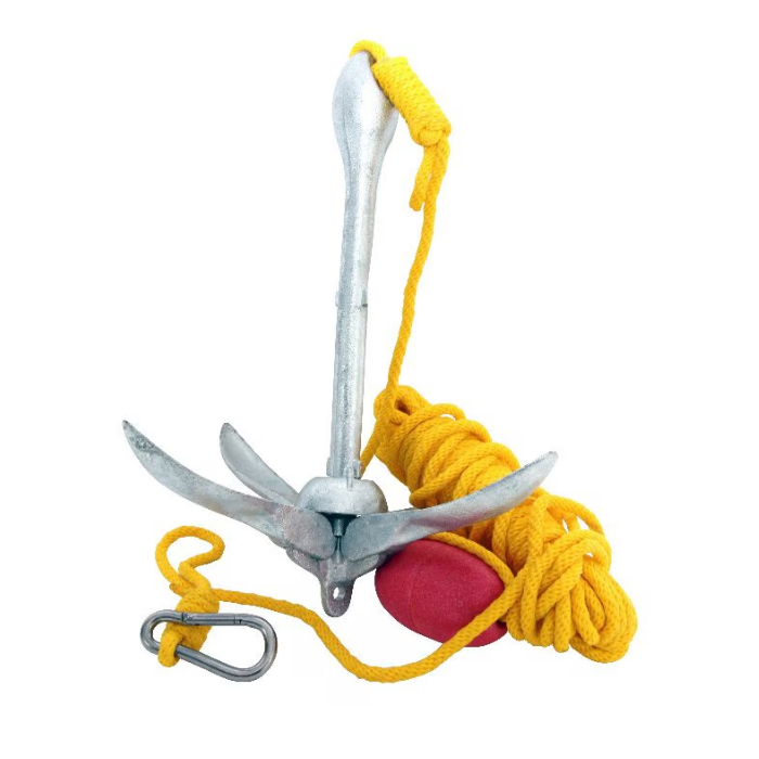 Fox 40 Folding Boating Anchor Kit, 3-pc 5.5-lb