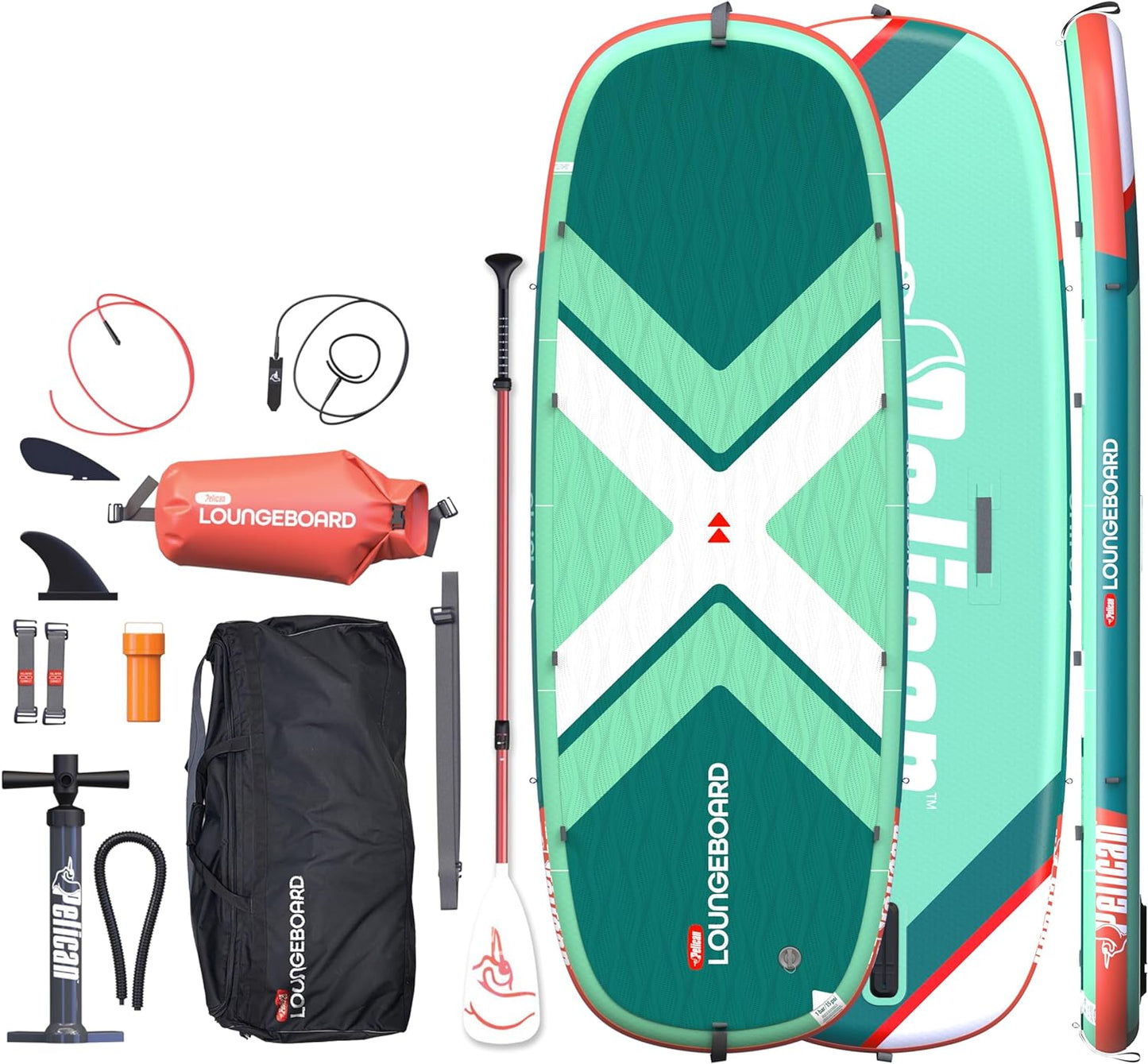 Pelican Loungeboard – Aqua/Orange