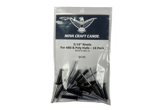 Nova Craft 3/16 Rivets for ABS and Poly Hulls - 16 Pack