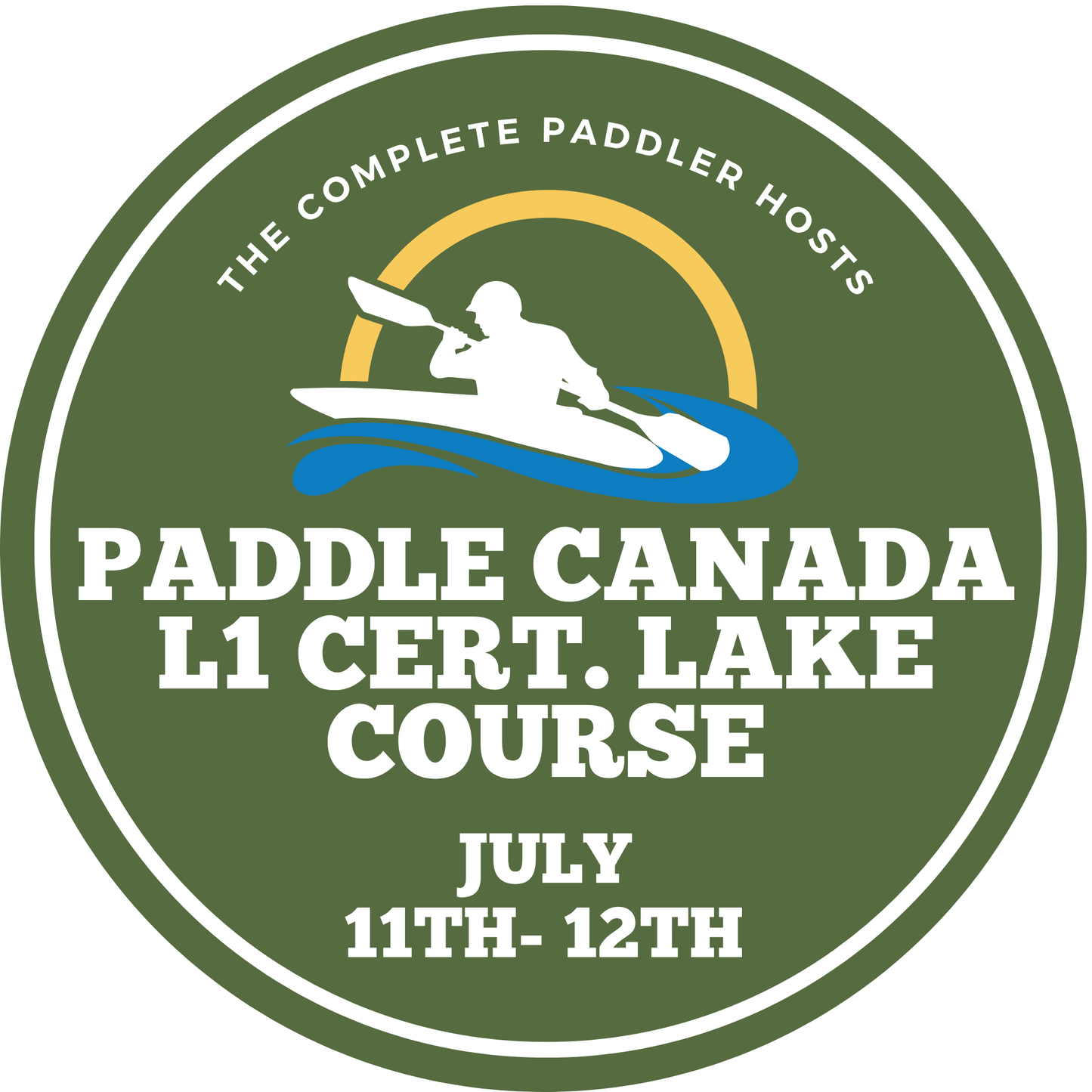 Paddle Canada Level 1 Certification Course: July 11th - 12th 2026