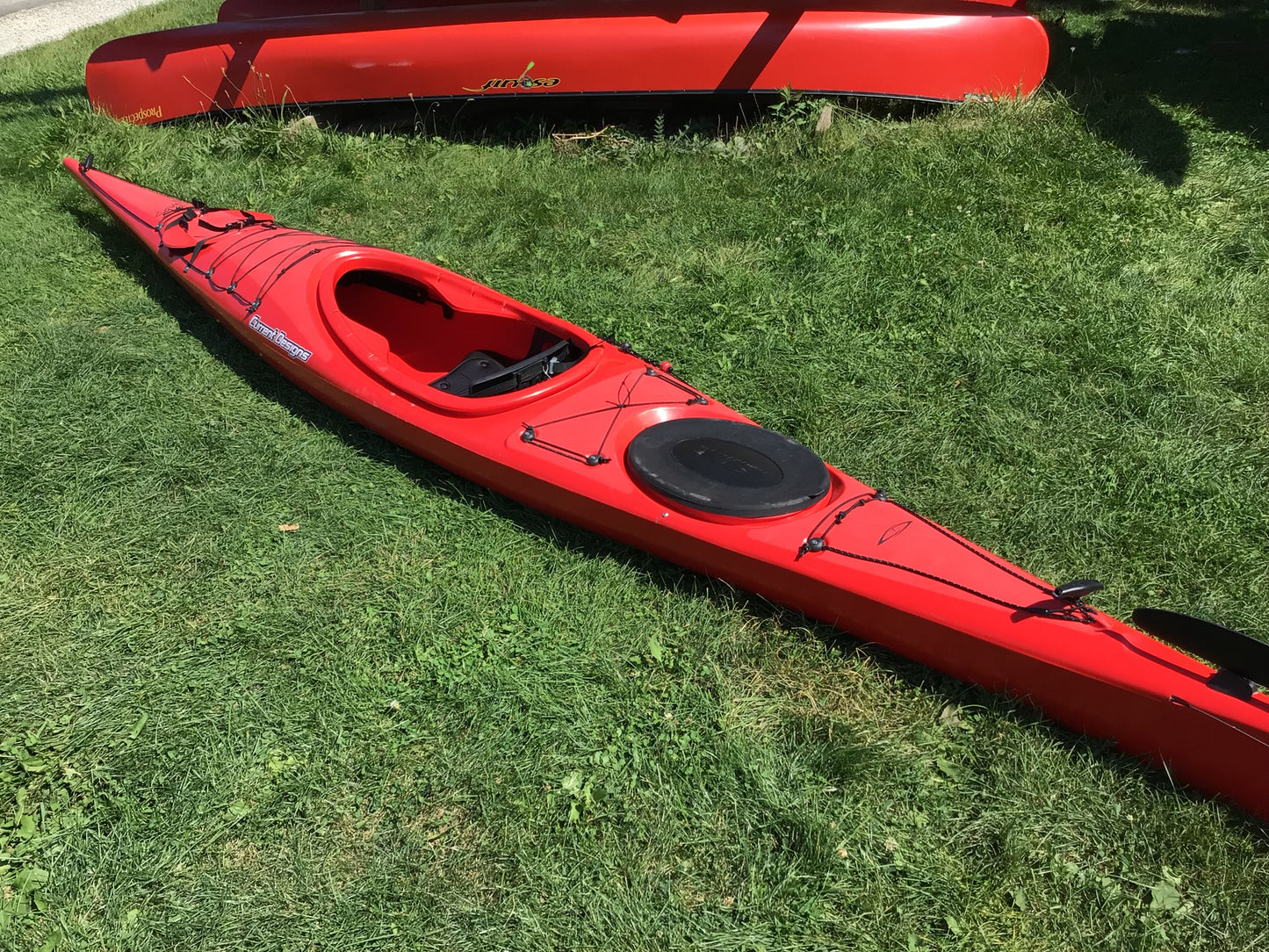 USED Current Designs Squall GT, Rudder, Red