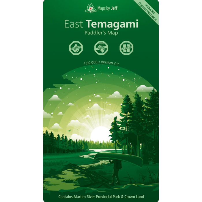 Maps By Jeff East Temagami Paddling Map