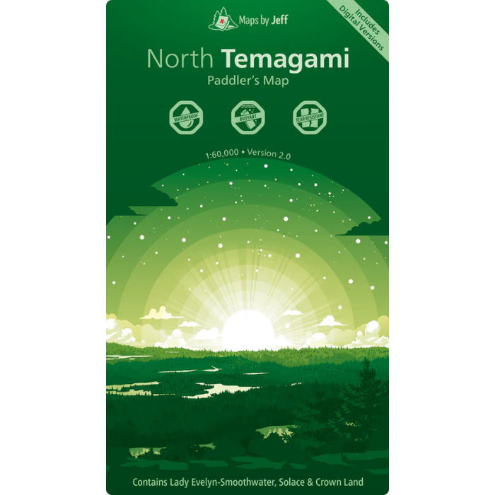 Maps By Jeff North Temagami Paddling Map