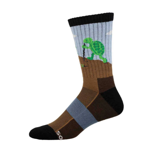 Compass Merino Socks, Turtle Power, Mens Size 10-13