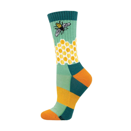 Compass Merino Socks, Home Sweet Honeycomb, Women's Size 6-9