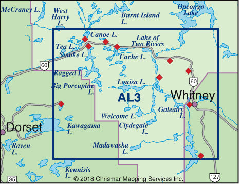 Chrismar Maps:  Algonquin 3 - Corridor South