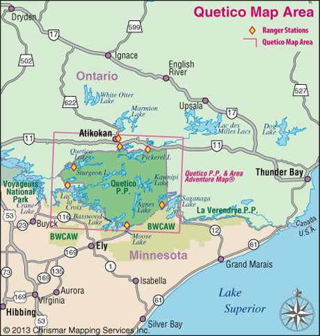 Chrismar Maps: Quetico Provincial Park & Area