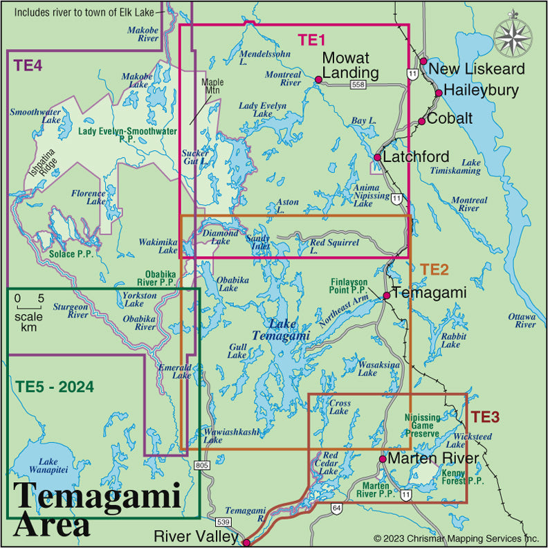 Chrismar Maps: Temagami 1 - Northeast